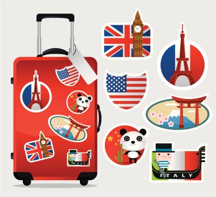 Наклейки путешественника