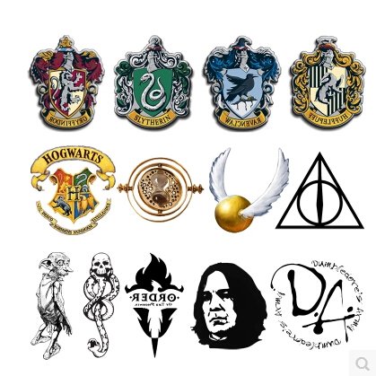 Наклейки Гарри Поттер Слизерин