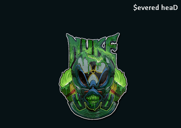 Наклейка ядерный зверь