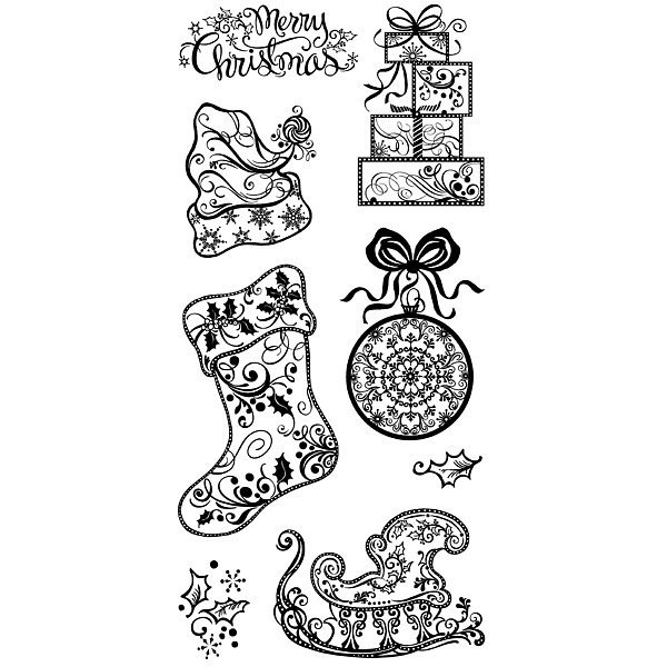 Новогодние штампы для скрапбукинга