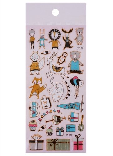 Наклейки домашние животные для детей