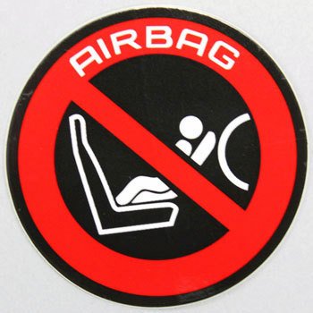 Наклейка на козырек airbag