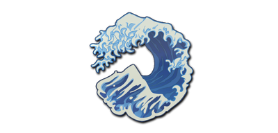 Большая волна наклейка