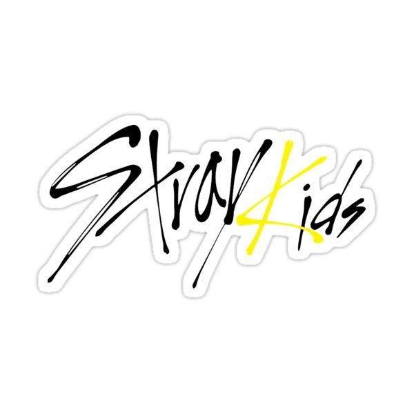 Стикеры Stray Kids надпись