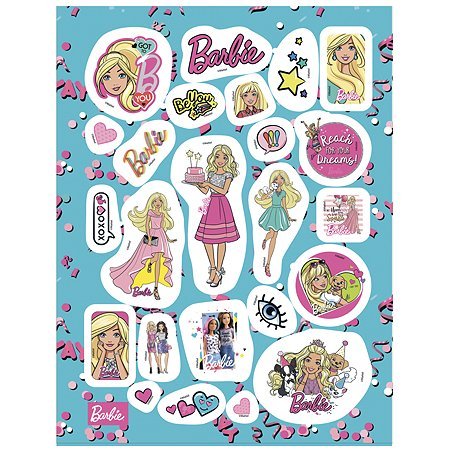 Mattel Barbie набор наклеек и тату