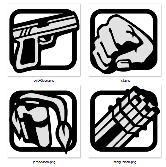 GTA San Andreas иконки оружия