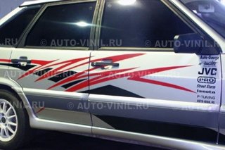 Наклейки на машину ВАЗ 2114