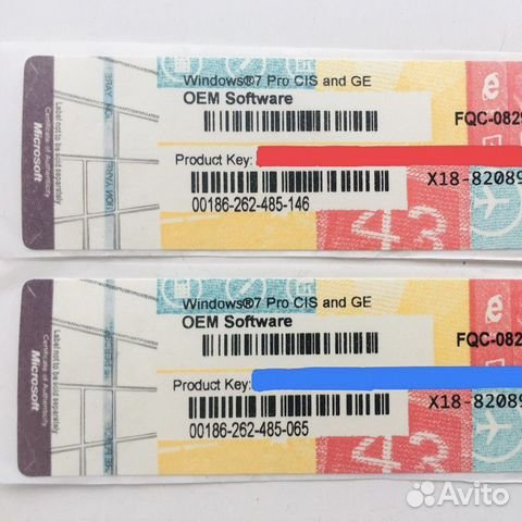 Windows 7 Ultimate x64 наклейка