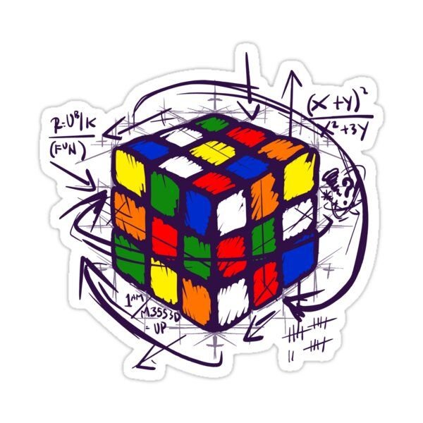 Стикеры кубик Рубика