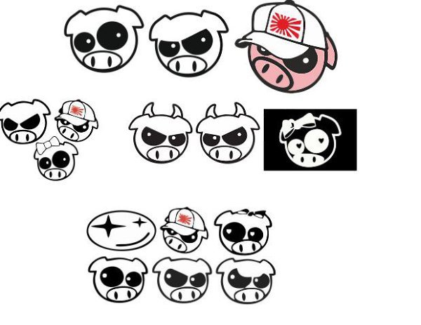 Наклейки Хаги ваги распечатать