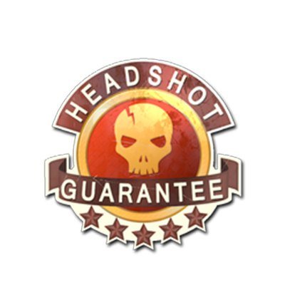 Наклейка в голову КС го