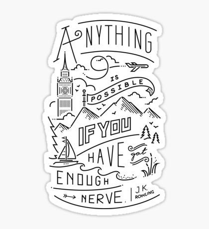 Гарри Поттер наклейки черно белые