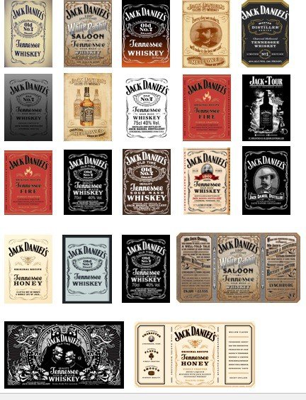 Этикетка для мыла Джек Дэниэлс