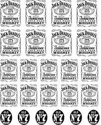 Этикетка виски Джек Дэниэлс для печати