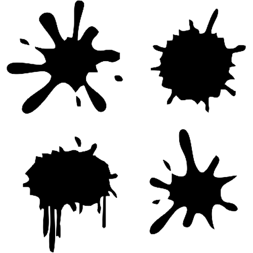 Клякса с подтеками