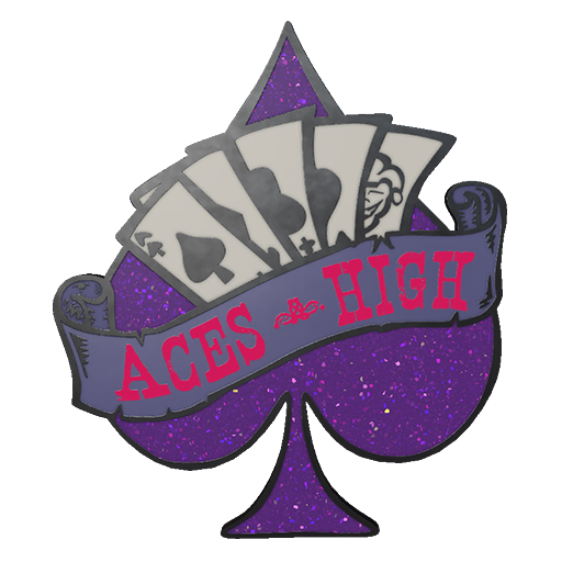 Фиолетовые наклейки в КС