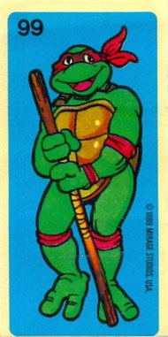 Наклейки на холодильник в 90-х Черепашки ниндзя