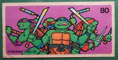Жвачка ниндзя Черепашки из 90-х