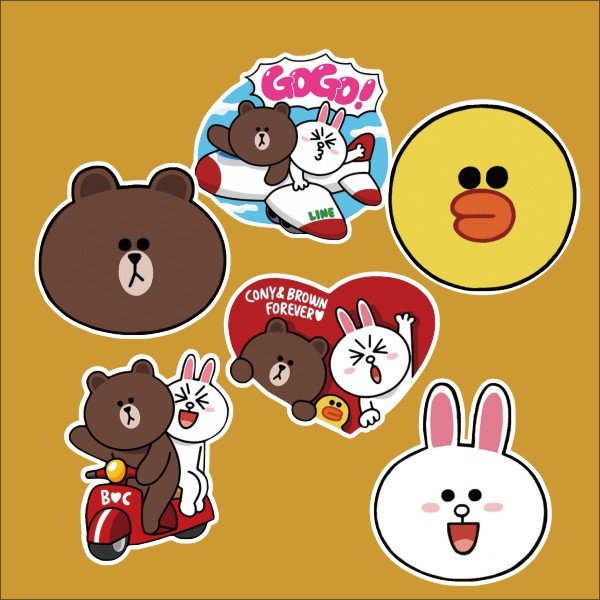 Медведь стикер