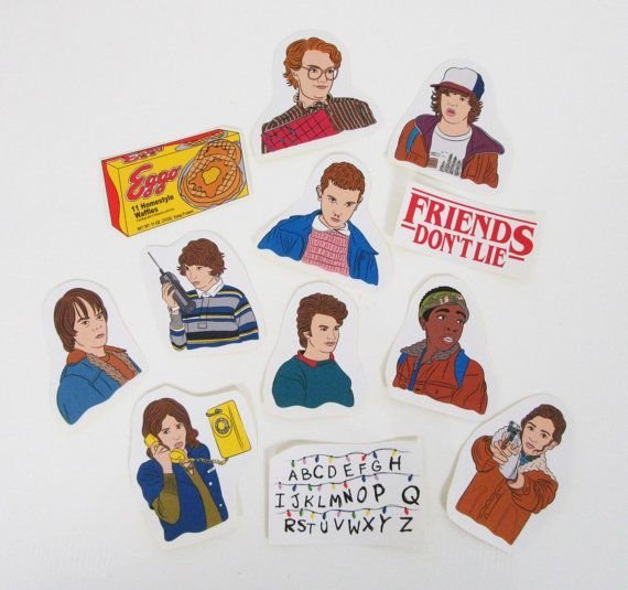 Stranger things наклейки