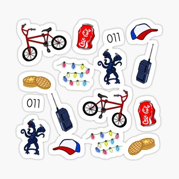 Очень странные дела наклейки Стикеры