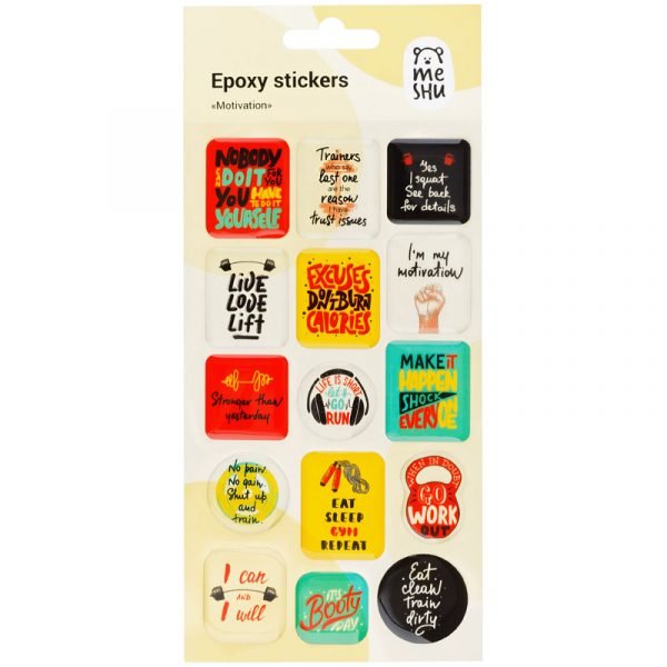 Наклейки бумажные Meshu 'Spring in Jungle', 12*21см, 44 наклейки, европодвес