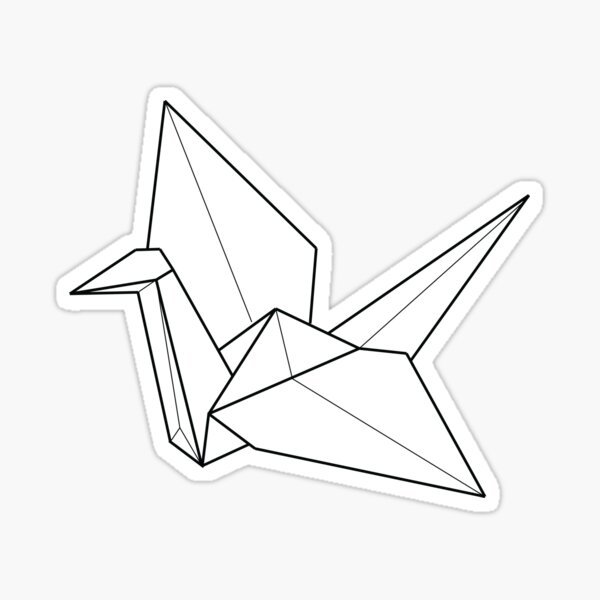 Наклейка (стикер) оригами