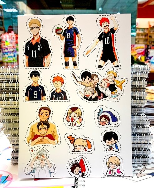 Наклейки Haikyuu
