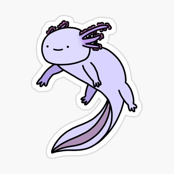 Наклейки аксолотль (49 фото)