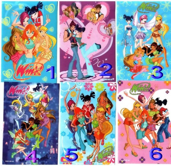 Коллекция наклеек Винкс