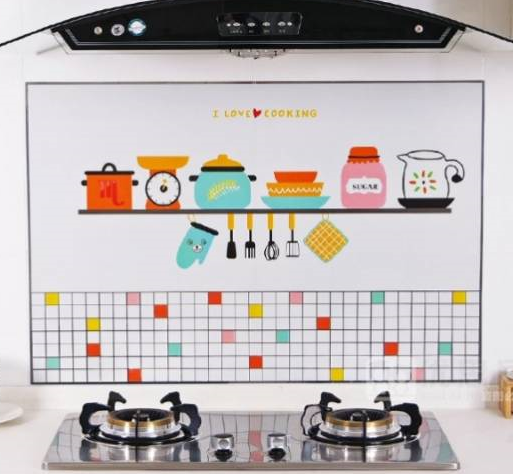 Самоклеящиеся наклейки на плитку на кухне