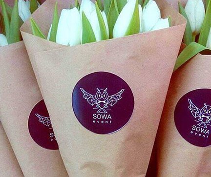 Наклейка - букеты цветов