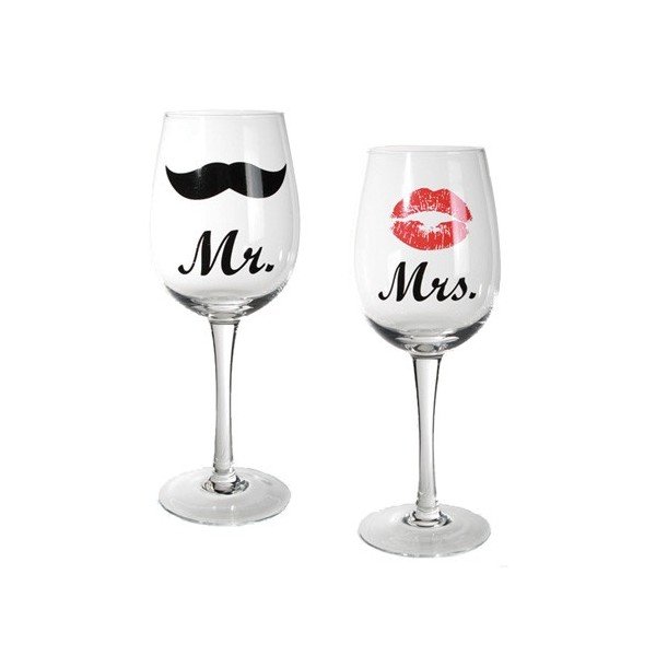 Наклейки на бокалы Свадебные