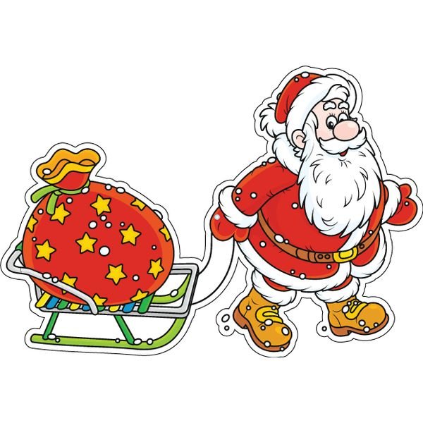 Дед Мороз (с наклейками)