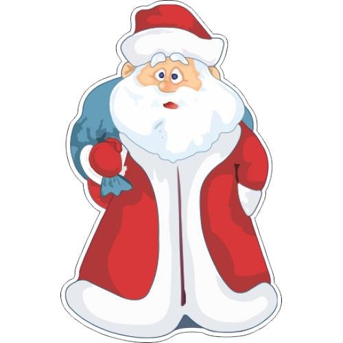Санта Клаус наклейка
