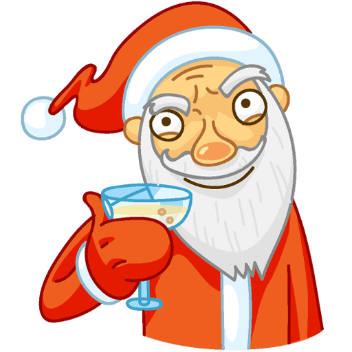 Дед Мороз стикер