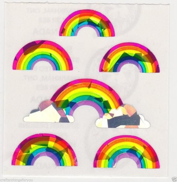 Rainbow prism наклейка (48 фото)