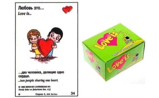 Наклейки Love is