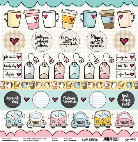 Стикеры наклейки для ежедневника