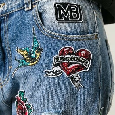 Модные нашивки на джинсы
