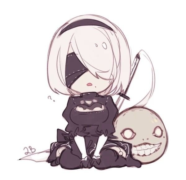 Стикер NIER Automata 2b