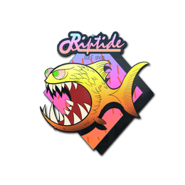 Наклейка классика голографическая КС го