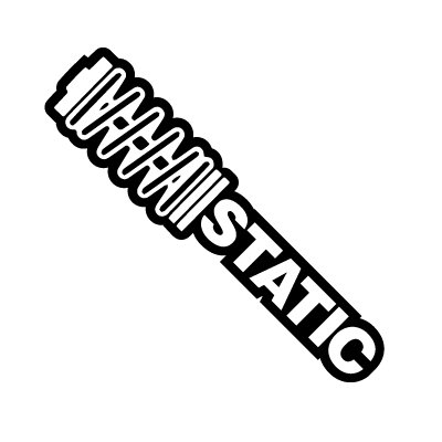 Наклейка на авто "static"
