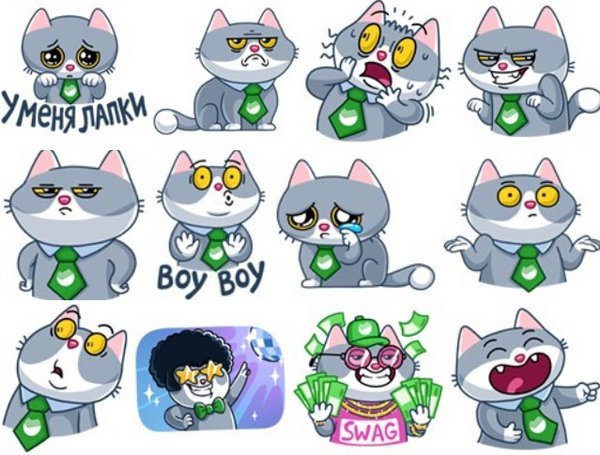 Стикеры СБЕРКОТ И друзья