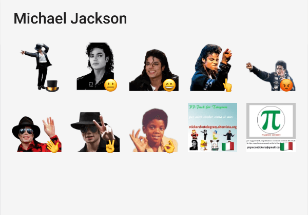 Стикеры Michael Jackson телеграм