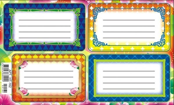 Наклейки на тетрадь печать