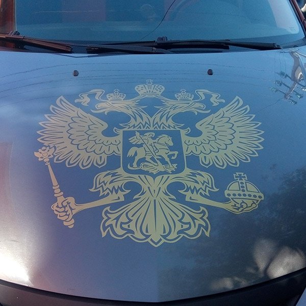 Наклейки на капот автомобиля герб