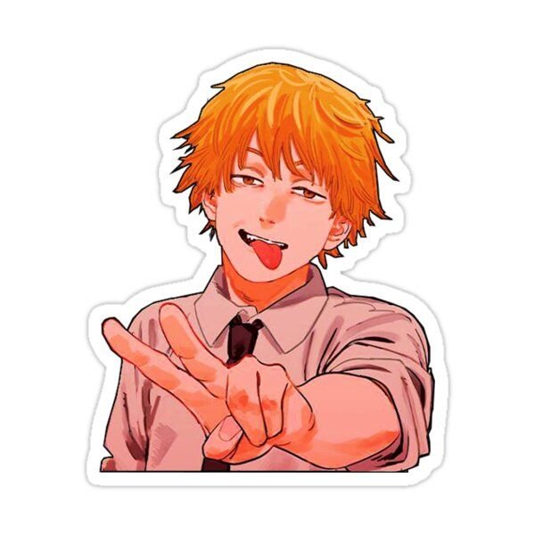 Человек бензопила наклейки