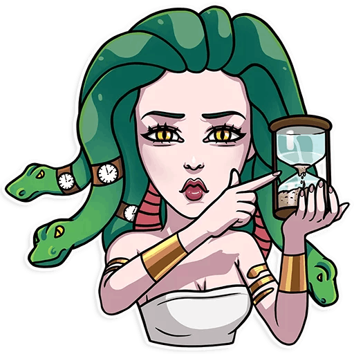 Горгона медуза наклейка (41 фото)