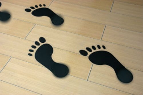 Напольные Стикеры следы